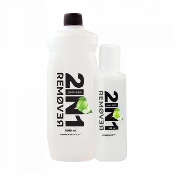 2in1 Gél Lakk Leoldó és Lakklemosó Folyadék - Green Apple (1000ml	) kép