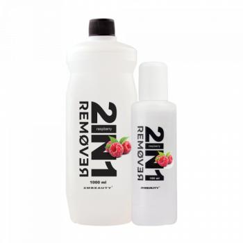 2in1 Gél Lakk Leoldó és Lakklemosó Folyadék - Raspberry (100ml) kép