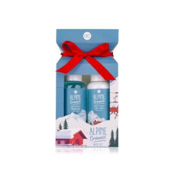 Accentra - ALPINE COZINESS fürdő szett masnival  Tusfürdő 100ml + Testápoló tej 100ml kép