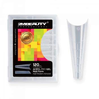 Acryl Pro Gel Nail Form Half Modern Almond - 120 darabos (120db - dobozzal) kép
