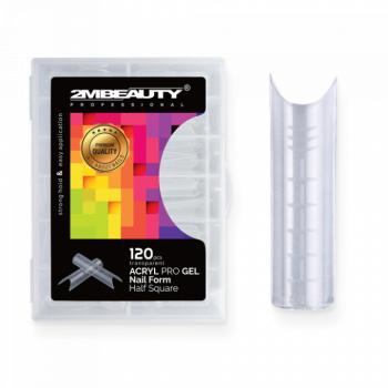 Acryl Pro Gel Nail Form Half Square - 120 darabos (120db - dobozzal) kép