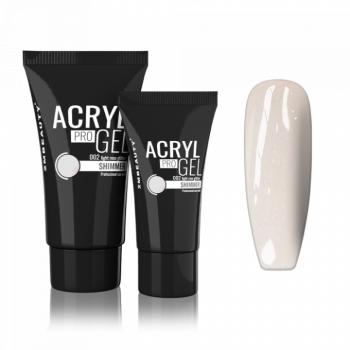 Acryl Pro Gel Shimmer 002 Light Rose Glitter (60g) kép