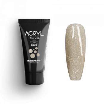 Acryl Pro Gel Shimmer Beige - HEMA & TPO Mentes Akrilzselé (15g) kép