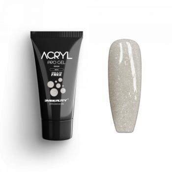 Acryl Pro Gel Shimmer Ecru - HEMA & TPO Mentes Akrilzselé (15g) kép