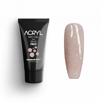 Acryl Pro Gel Shimmer Light Nude - HEMA & TPO Mentes Akrilzselé (15g) kép