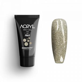 Acryl Pro Gel Starlight Gold - HEMA & TPO Mentes Akrilzselé (15g) kép