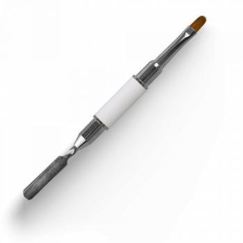 Acryl Pro Gel Twin Mix 6 Oval - Round Spatula - White () kép