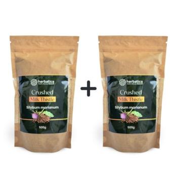 Akciós készlet: 2x 100% finomra zúzott máriatövis - 500g - Herbatica kép