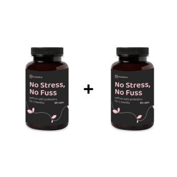 Akciós készlet: 2x Stress és gond nélkül - sáfrány probiotikumokkal két hónapra - 60 kapszula - Herbatica kép