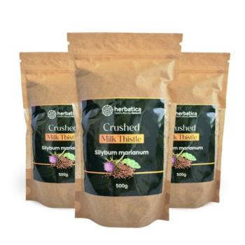 Akciós készlet: 3x 100% finomra zúzott máriatövis - 500g - Herbatica kép