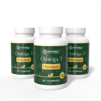 Akciós készlet: 3x Omega 3 Premium – 40 kapszula – Herbatica kép
