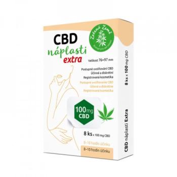CBD tapaszok – extra nagy méret – 8 db-os kiszerelés – Zelená Země kép