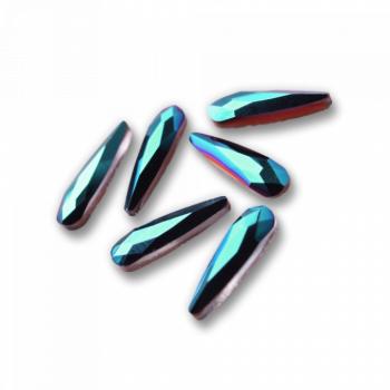 Csiszolt formakő csepp 07 peacock blue () kép