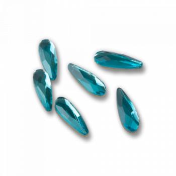 Csiszolt formakő csepp kicsi 07 peacock blue (csomag) kép
