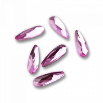 Csiszolt formakő csepp kicsi 20 pink (csomag) kép