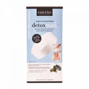 Cuccio Szuperkoncentrált Méregtelenítő Lábáztatós Kezelés Természetes Tengeri Kristályokkal és Növényi Kivonatokkal - Super Concentrated Detox Soak Pedicure Treatment with Natural Sea Crystals & Botanicals (12db) kép