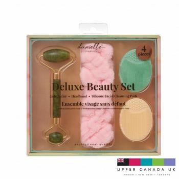 Danielle Deluxe szépségápolási szett, arcmasszírozó, fejpánt és 2 db szilikon arctisztító párna kép