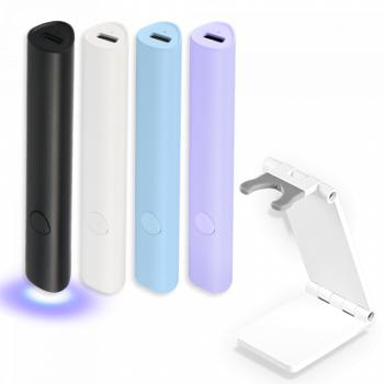 Design LED Lámpa - Akkumulátoros, Állvánnyal (Fekete) kép