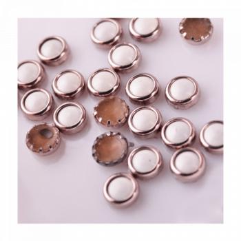 Diamond kő gyöngy 28 (white pearl silver) kép