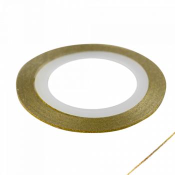 Díszítő szál csillámos 1mm 50-01 - gold () kép