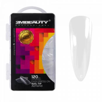 Easy Press On Nail Tip Almond - 120 db Tip (120db - dobozzal) kép