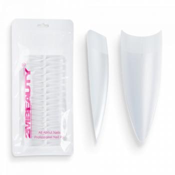 Easy Press On Nail Tip Half Long Almond - 160 DB Tip (160db - zacskóval) kép
