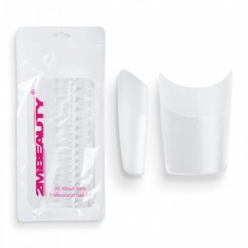 Easy Press On Nail Tip Half Short Square - 160 DB Tip (160db - zacskóval) kép
