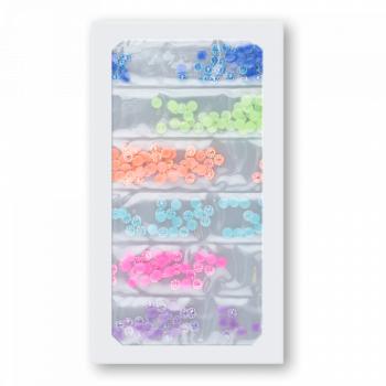 Félgyöngy plasztik neon mix (szett) kép
