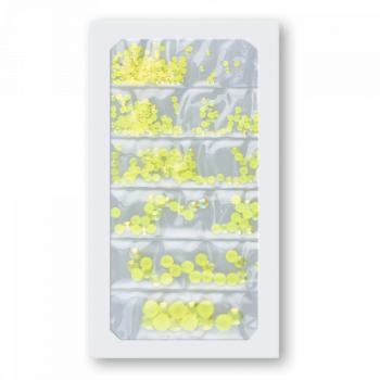 Félgyöngy Plasztik Neon Yellow (szett) kép