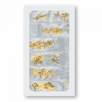 Fém díszítő forma mix - Gold (szett) kép