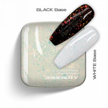 Gel Lack Fedő - Master Cool Chameleon Flakes Top Red-Bronze (5ml - mini me) kép