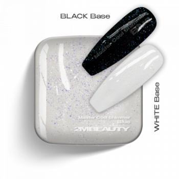 Gel Lack Fedő - Master Cool Shimmer Top Blue (30 ml) kép