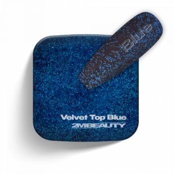 Gel Lack Fedő - Velvet Top Blue (13 ml) kép