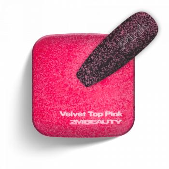 Gel Lack Fedő - Velvet Top Pink (5ml - mini me) kép