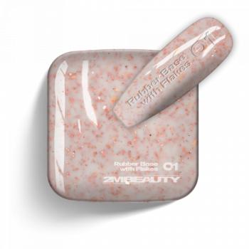Gel Lack - Rubber Base With Flakes 01 (5ml - mini me) kép