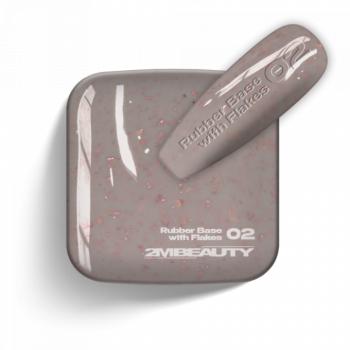 Gel Lack - Rubber Base With Flakes 02 (5ml - mini me) kép