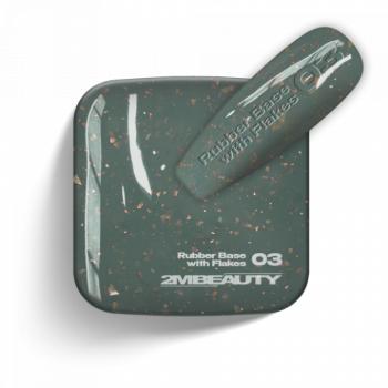 Gel Lack - Rubber Base With Flakes 03 (5ml - mini me) kép