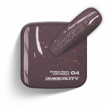 Gel Lack - Rubber Base With Flakes 04 (5ml - mini me) kép