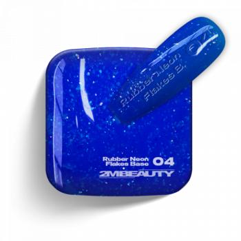 Gel Lack - Rubber Neon Flakes Base 04 (13 ml) kép