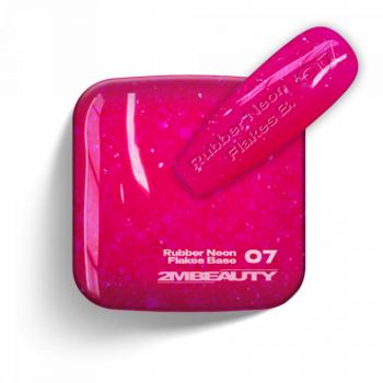 Gel Lack - Rubber Neon Flakes Base 07 (13 ml) kép