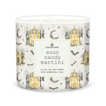 Goose Creek - Halloween -  Martinis Savanyú cukorka  Illatgyertya üvegben 411 g kép