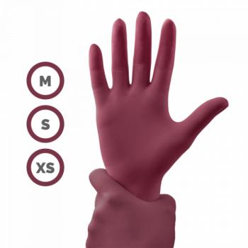 Gumikesztyű - Meggybordó (M, 100 db) kép