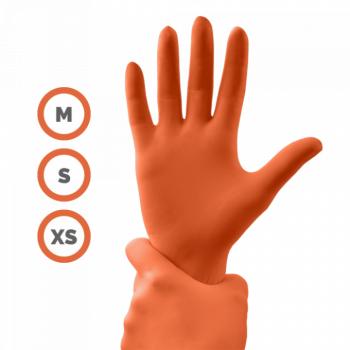 Gumikesztyű - Narancs (XS, 50 db) kép