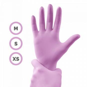 Gumikesztyű - Pink (XS, 100db - dobozzal) kép