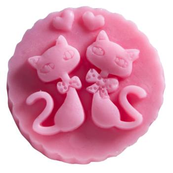 Happy Soaps - Két macska egy medalionban  Glicerin szappan 100 g kép
