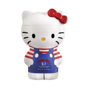 HELLO KITTY 2D - Tusfürdő és Sampon 2v1  Tusfürdő és Sampon - 400 ml kép