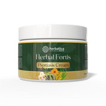 Herbal Fortis Psoriasis Cream – regeneráló krém pikkelysömörre hajlamos bőrre – 200 ml - Herbatica kép