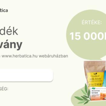 Herbatica ajándékutalvány 15 000 Ft értékben kép