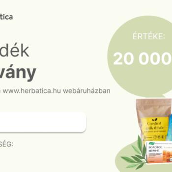 Herbatica ajándékutalvány 20 000Ft értékben kép