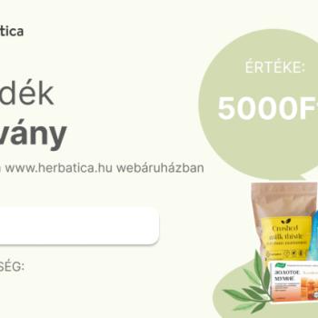 Herbatica ajándékutalvány 5000 Ft értékben kép